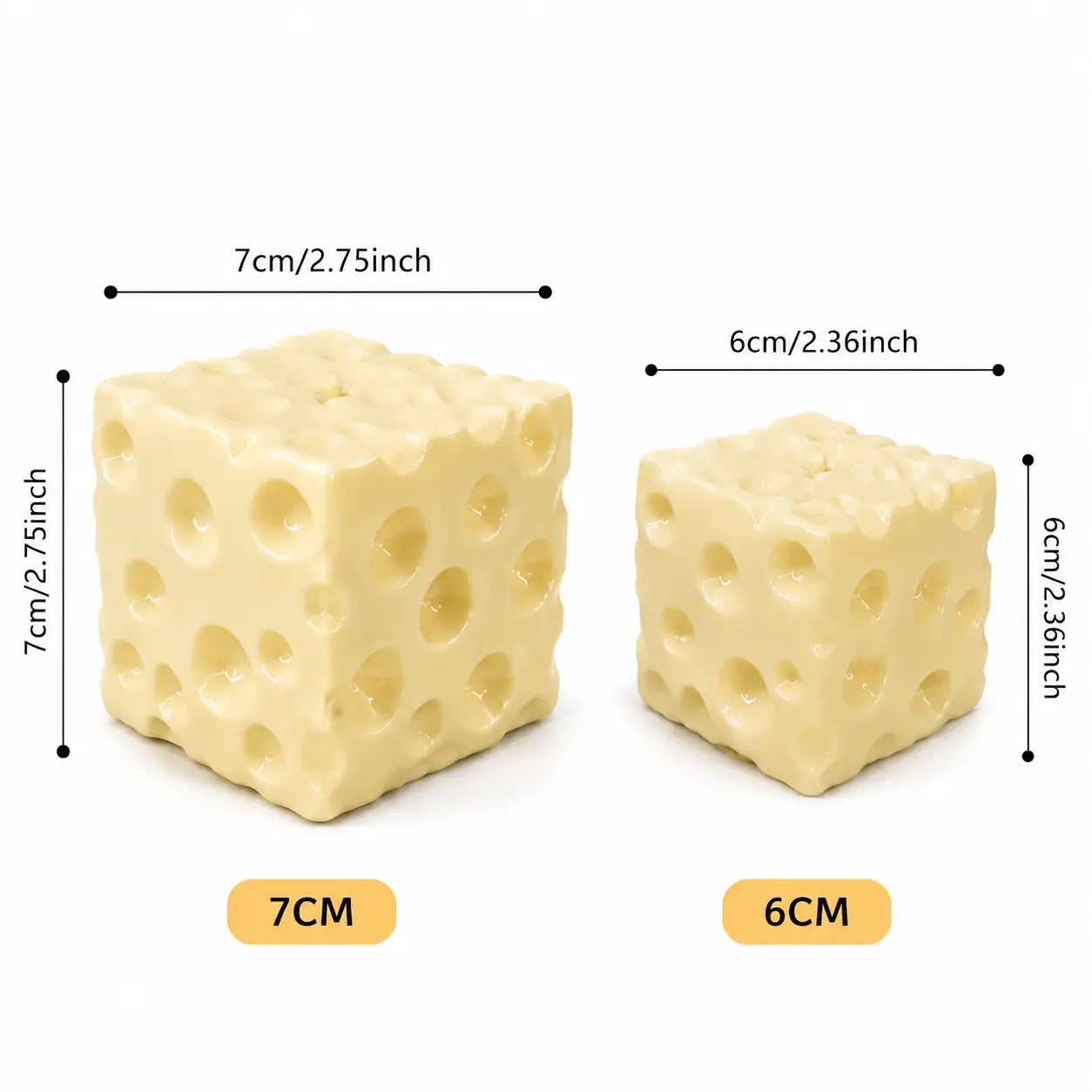 Fully Moldable Non-Rebound Cheese Squishy Toy - Pink & Yellow Petroleum Jelly-Filled Soft Gel Stress Ball, 6Cm/7Cm Jumbo Squishies Toys, Sensory Fidget Self Care Gadgets for ASMR Relaxation, Unique Relaxing Gifts