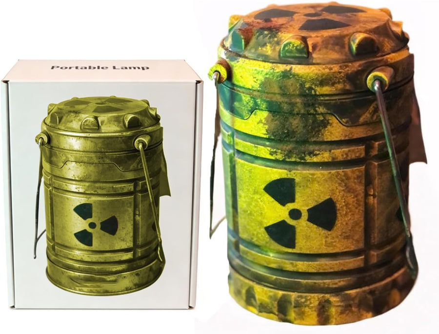 Miniature Nuclear Reactor Lantern, Camping Lamp, Wasteland End of the World Horror Lantern Gift Decoration, Great for Gaming Enthusiasts, Apocalyptic Style Decorative Table Lamp,... (1)