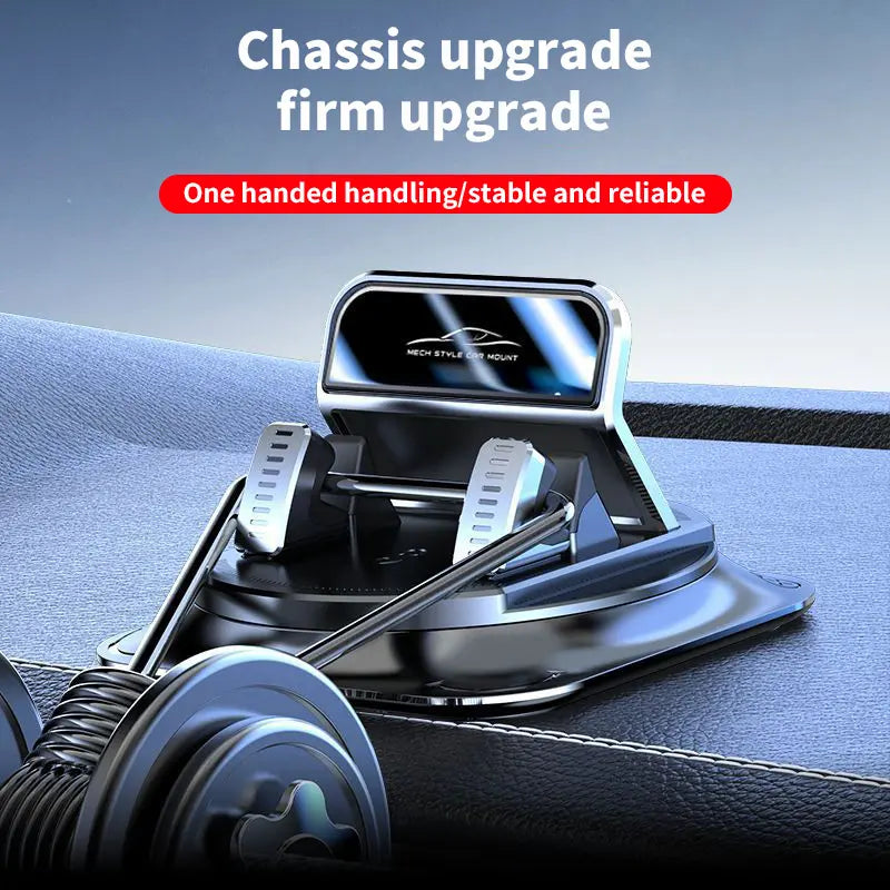 【Toolupgrade】Car Phone Holder - 360-Degree Rotatable Adjustable Holder, Suction Cup Fixed Non-Slip, Horizontal/Vertical Angle Adjustment, Car Accessory for Dashboard Navigation, Fit for Iphone & Android Auto, Vehicle & Phone & Auto Accessories
