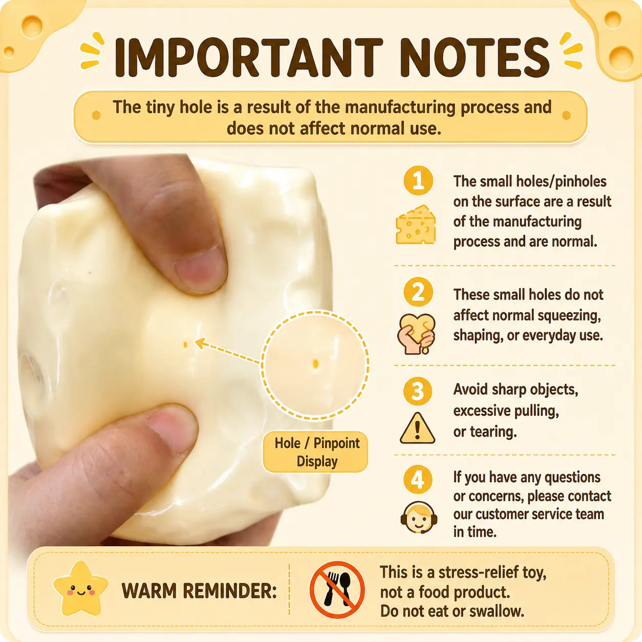 Fully Moldable Non-Rebound Cheese Squishy Toy - Pink & Yellow Petroleum Jelly-Filled Soft Gel Stress Ball, 6Cm/7Cm Jumbo Squishies Toys, Sensory Fidget Self Care Gadgets for ASMR Relaxation, Unique Relaxing Gifts