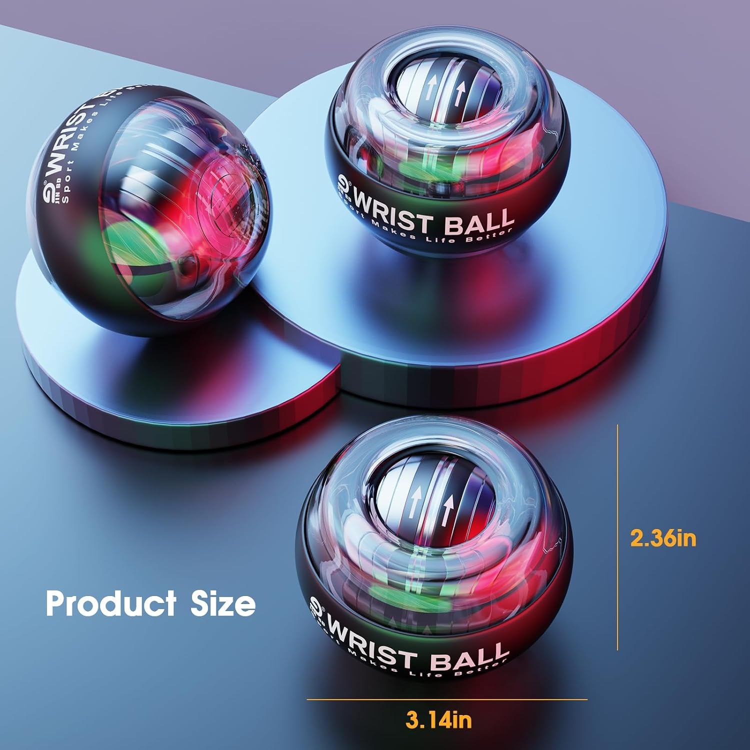 Auto Start Wrist Ball，Gyro Ball Trainer，Wrist Exerciser，Gyroscopic